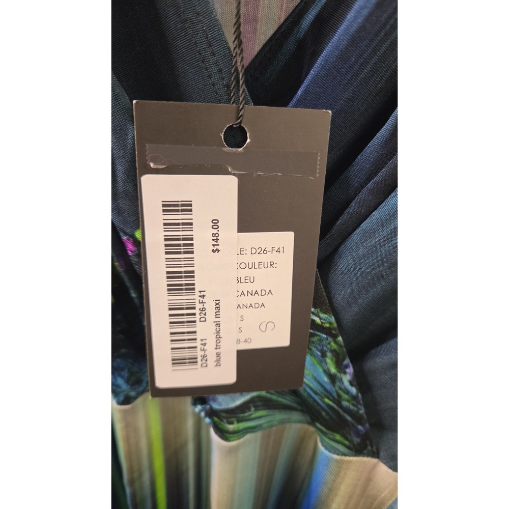 Eacha Womens Waterfall Tropical Maxi Dress Size Small - Picture 3 of 6